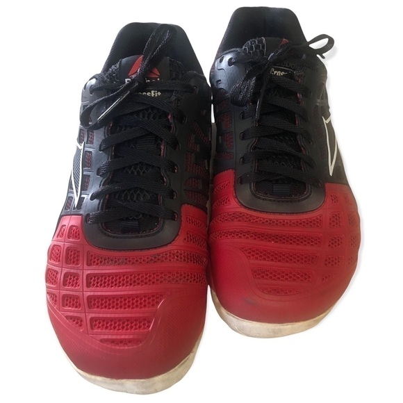 REEBOK CrossFit shoes, Black red and white, 6 1/2 - Picture 2 of 8